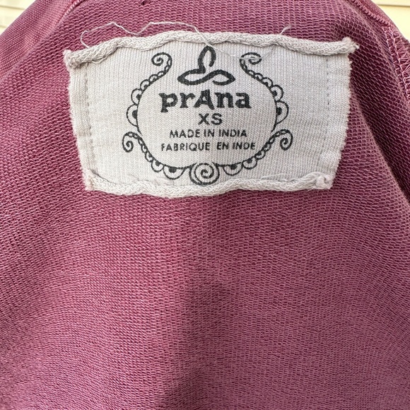 Vintage prAna Breathe Jacket Women XS Mauve Big Button Organic Cotton Boho Indie - Picture 10 of 11